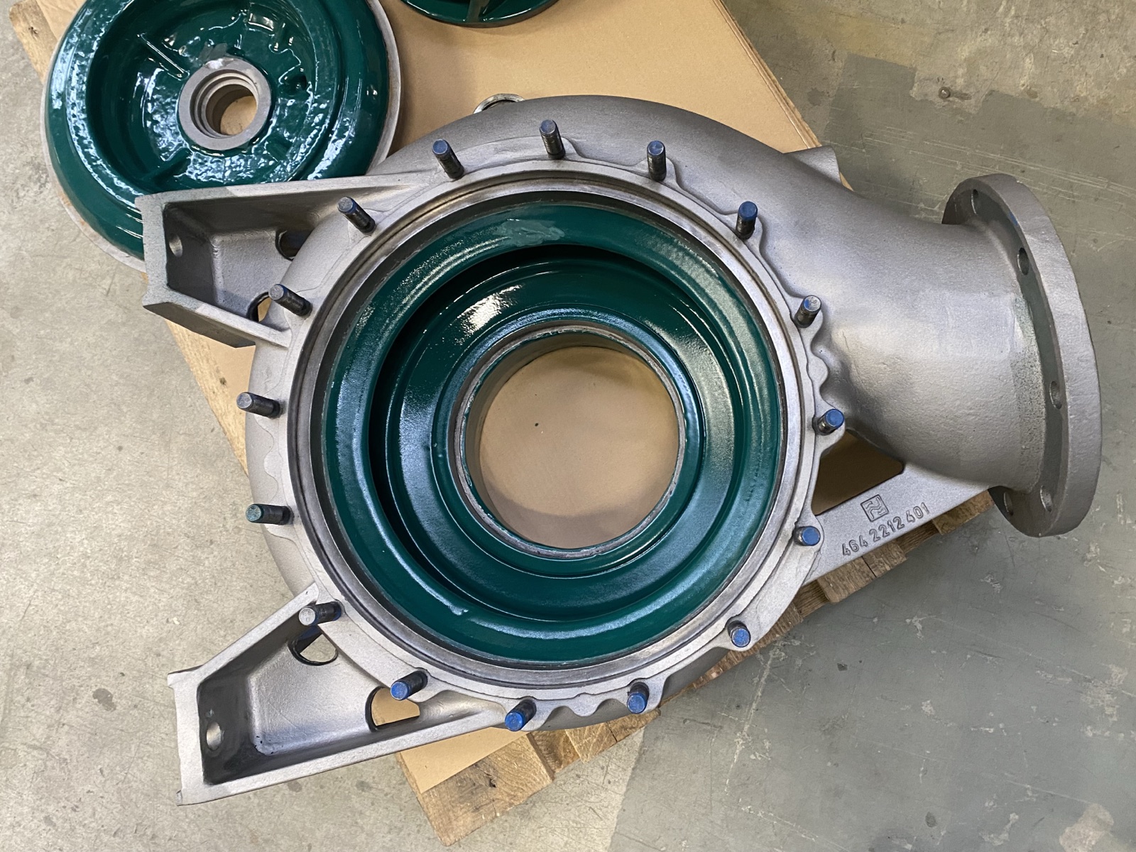 Beschichtetes Pumpenbauteil vor der Montage